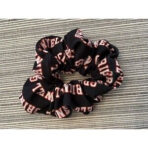 Grinnell College Hair Scrunchie Pony Tail Holder -- Red White & Black -- NWOT